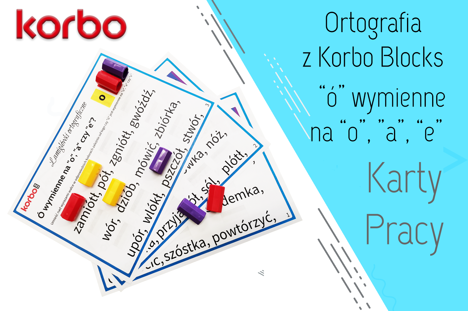 Ortografia Z Korbo Blocks Wymienne Na O A E Korbo Blocks